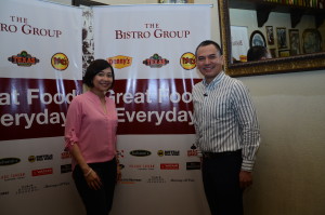 Lisa Ronquillo_AVP Marketing and Jean Paul        Manuud_President and COO The Bistro Group