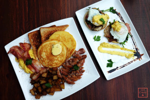 Bourbon St Hangover Breakfast with Eggs Benedict Royale