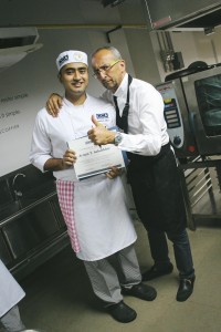 chef Michel with student