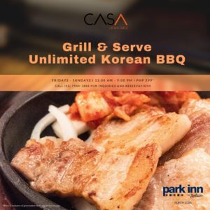Park Inn by Radisson North EDSA Offers Unlimited Korean Barbecue