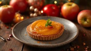 French Apple and Leche Flan Tart