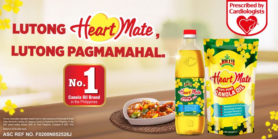 1Jolly Heart Mate is the No. 1 Canola Brand in the PH